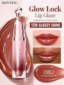 SKINTIFIC Lip Gloss, Moisturizing Plumping (10U Toast Brick) - 08U Cinnamon Rose - View 1