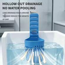 2pcs Bathtub Side Hanging Drainage Storage Basket, One Metal Clip Is Included Per Package For Mounting, Adjustable Metal Hook No-Drill Bathroom Hanging Storage Basket, No-Drill Bathtub Hanging Storage Basket, Adjustable Hook Drainage Hanging Basket, Bathroom Bathing Supplies Storage Basket - One Size Fits All - View 3
