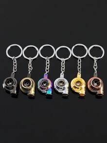 Metal Turbocharger Keychain, Rotating Turbo Key Ring, Car Parts Pendant, Auto Bag Charm, Driver Gift, Car Accessories - Multicolor - View 4