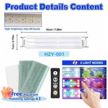 RGB Multi-Color Adjustable LED Aquarium Light With USB Connection And 3 Free Algae Scrapers-Ideal For Freshwater Aquariums, Promotes Aquatic Plant Growth, And Features Adjustable Lighting - View 16