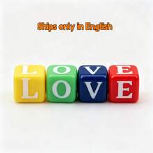 10mm Colorful English Letter Beads DIY Decorative Beads, Square Loose Beads For Necklace/Bracelet Accessories - Multicolor - View 24