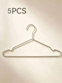 40pcs Stainless Steel Hangers, 42cm/16.5in Non-Slip Metal Hangers, Space-Saving Closet Storage, Rust-Resistant And Durable, Suitable For All Types Of Clothing, For Home, Dorm, Rental, Wardrobe, Back To School - Default - View 15
