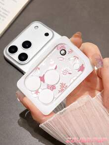 1 miếng phim bảo vệ ống kính camera họa tiết vỏ sò màu hồng, tương thích với iPhone 17Pro/17 Pro Max, làm từ kính cường lực, thiết kế phủ toàn diện, độ nét cao và trong suốt, chống trầy xước và chống vân tay, tương thích với ốp lưng điện thoại, dễ lắp đặt - Trong sáng - Xem 12