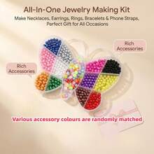 4655 New DIY Jewelry Making Kit, Suitable For Making Various Necklaces, Bracelets, Rings And Other Jewelry, Great For Holidays, Birthdays, Parties And Gifts - Multicolor - View 16