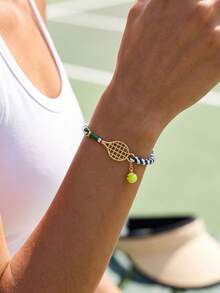 Tennis Racket Woven Bracelet, New Luxury High-End Niche Couple Gift, Exquisite Jewelry - Hand-woven - View 3