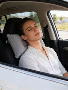 2/1pc Inflatable Travel Pillow, Portable Outdoor Cushion, Ultra-Lightweight Camping Pillow With Neck And Waist Support, Machine Washable, Suitable For Airplane, Car, Work Breaks And Travel - A - View 7