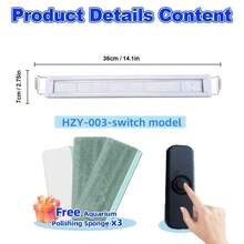 RGB Multi-Color Adjustable LED Aquarium Light With USB Connection And 3 Free Algae Scrapers-Ideal For Freshwater Aquariums, Promotes Aquatic Plant Growth, And Features Adjustable Lighting - View 18