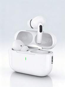 These TWS Wireless Bluetooth Earbuds Feature Noise Cancellation And HiFi Stereo Sound, Equipped With A Wireless Charging Case, Waterproof In-Ear Design, Long Battery Life, Suitable For Travel, Sports, Gym And Daily Listening. - White - View 1