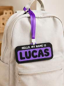 1pc Personalized 3D Printed Campus Name Tag, Customizable With Your Own Name, Classroom Management Tool, Back To School Gift - Multicolor - View 11