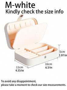 1pc Portable Travel Jewelry Storage Box, Multi-Functional Jewelry Organizer Box, PU Waterproof Jewelry Case, Jewelry Display Box For Earrings, Necklaces, Rings, Watches, Bracelets, Lipsticks, Travel Essential, Cruise Essential, Birthday Gift, Gift For Her - Multicolor - View 16