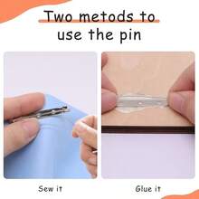 20/40/60Pcs Brooch Backing Bases, Random Color DIY Jewelry Pin Making Accessories, Used For DIY Jewelry Pin Bases, Clasp Accessories - Multicolor - View 10