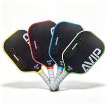1PC AVIP Pickleball Paddle, Made Of T700 Carbon Fiber Matte Material, Enhanced Ball Control, Improved Accuracy, Thicker Sweet Spot, Longer Shape, Comfortable Grip, Suitable For Professional Competition - A - View 9