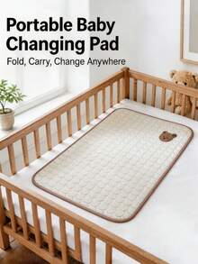 1pc Baby Embroidered Waterproof Mat, Cartoon Little Energy Embroidered Breathable Leak-Proof Diaper Pad, Breathable And Non-Stuffy, Washable And Machine Washable, Easy To Care For, Newborn Baby Exclusive Diaper Pad - Embroidered Waterproof Diaper Pad - View 5