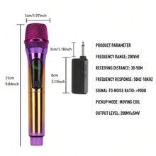 LMBGM W-4XC Wireless Rechargeable Microphone, Suitable For Home, KTV, Outdoor Portable Singing Performance, Handheld Microphone System - View 4