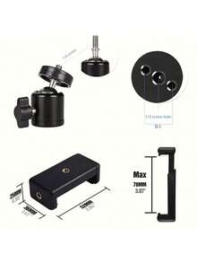 110cm Lightweight Camera Tripod For Mobile Tripod Camera Portable Desktop Cam Stand Monopod Smartphone - A - View 2