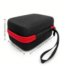 Memory Card Holder Case, Portable EVA Hard Shell Storage Organizer For SD SDHC SDXC Cards, Water Resistant Shockproof Protective Carrying Case With Handle For Digital Camera Accessories - View 3
