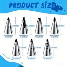 116pcs Cake Decorating Supplies Set, Stainless Steel Piping Tips, Piping Bags, Scraper, With Storage Box, Suitable For Home Cake And Cupcake Decoration - View 5