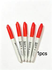 1-12pcs Black Fine Tip Marker Pen Set, 12pcs - Quick Drying, Fade-Resistant, Suitable For Wood, Plastic, Metal, Paper - Ideal For Art Creation, Office Writing, Learning Supplies, Poster Coloring, Perfect Gift For Students, Back To School Essential - Sets - View 12