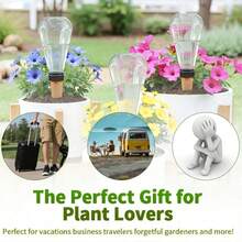 3pcs 16.91oz Large Capacity Transparent Diamond Automatic Watering Device, Clay Slow Release Anti-Clogging Drip Watering Tool, Indoor Drip Irrigation Watering System, Potted Plants Watering Device - Multicolor - View 4