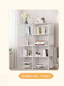 1pc Multi-Functional Storage Rack, Freestanding Metal Wardrobe Organizer With Dust Cover, Suitable For Home, Office, Classroom, Dormitory, Space-Saving Bedroom Storage Unit, Christmas, Halloween Entryway Organizer - Multicolor - View 7