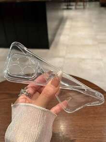 2件裝透明超薄矽膠防摔手機殼，適用於 iPhone 15 Pro Max/16 Pro Max/16 Pro/14 Pro Max/14 Pro/13 Pro Max/16、17、17 Pro、17 Pro Max - 無色 - 查看 4