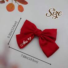 Personalised Wedding Bow,Custom Name Large Bow Hair Clip,For Daily Wear Party Wedding Styling, Customizable Gift For Women Birthday - Multicolor - View 8