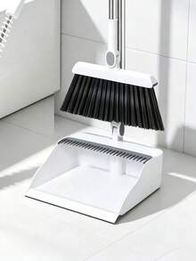 Foldable Broom & Dustpan Set (2 Pieces), Multi-Functional Cleaning Tool; Suitable For Living Room, Bedroom, Bathroom And Carpet & Hardwood Floors; Made Of Durable Plastic Material, Bristles Do Not Fall Out; Perfect For Home, Office, School And Dorm Use; Ideal Christmas Gift And Cleaning Helper. - Broom and Dustpan - View 13