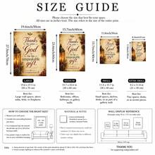 1/6pcs Christmas Religious Canvas Wall Art Set Bible Verse Prints Unframed Jesus Nativity Scripture Christian Home Decor Vintage Farmhouse Church Prayer Room Decoration Poster - Pattern - View 6