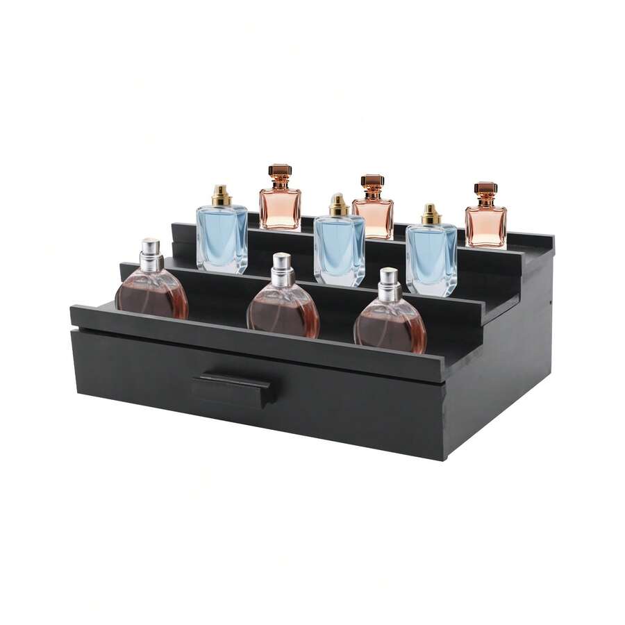 YUNRUX منظم عرض عطور 3 طبقات، رف تخزين العطور، حامل عرض العطور - C - مشاهدة 1
