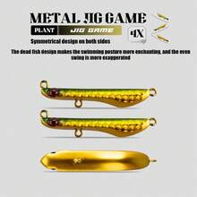 1PC 10‑30g Long Cast Metal Jig Lure, Rotatable Single Hook Spinner Blade Hard Bait For Saltwater Freshwater Inshore Offshore Fishing - Multicolor - View 6