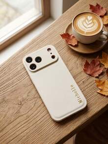 個性化客製字母手機殼，相容 iPhone 18 17 16 15 14 13 Pro Max Plus Air，3D 壓紋奢華荔枝紋 PU 皮革保護套，理想禮物 - 白色 - 查看 4