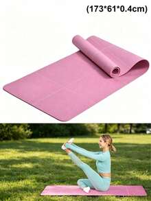 1 buah Matras Yoga Lipat EVA 3mm, Anti Selip, Portabel, Ringan, Peredam Guncangan, Cocok untuk Perjalanan, Olahraga di Rumah, Pilates, Berkemah di Luar Ruangan, Latihan Kebugaran - Berwarna merah muda - View 3