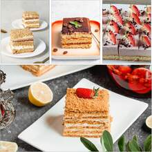 6/12pcs Square & Rectangular Stainless Steel Perforated Tart Rings, Long Rectangular Tart Molds, Breathable Multi-Hole Tart Rings For Homemade Fruit Tart, Cheese Pie, Cake Molds, Home Baking DIY Dessert Tools, Pastry Shaping Tart Ring Set, Professional Dessert Making Tools - View 4