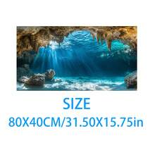 Aquarium Underwater Background, Fish Tank Sticker, Suitable For Freshwater/Saltwater Fish Tank, Shrimp, Aquarium Decoration Vinyl Mural, Removable Without Residue - A - View 55