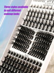Large Capacity Mixed Combination Single Cluster False Eyelashes, Multiple Styles For Versatile Makeup Looks And Free Switching - View 4