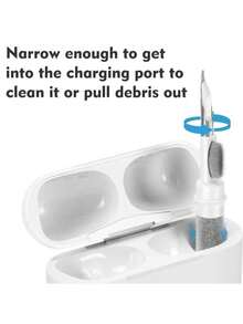Replacement Ear Tips With Noise Reduction Hole Compatible With Airpods Pro And Compatible With Airpods Pro 2nd Generation, 3-In-1 Cleaner Kit Compatible With Airpods 1 2 3 Pro/Pro 2, Silicone Ear Tips Compatible With Airpods Pro - White - View 7