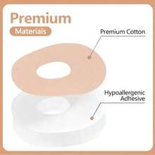1 Set 10pcs Beige Omnipod 5 Adhesive Patches, Waterproof Sweat-Resistant Hypoallergenic Latex-Free, Omnipod Dash Pre-Cut Cover Stickers - Multicolor - View 3