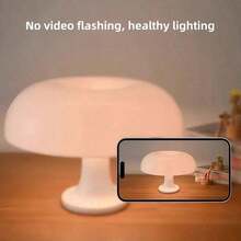 Modern Minimalist LED Mushroom Shaped Table Lamp, USB Powered, 3 Color Temperature Modes, Multiple Colors Available, Suitable For Bedroom/Living Room/Desk/Reading Area/Nightstand/Holiday Gift - Multicolor - View 10