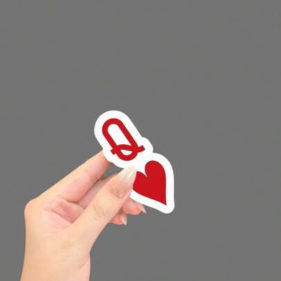 Веселі наклейки Poker "Q", стійкі до подряпин і міцні, підходять для ноутбуків, мотоциклів, ящиків для інструментів, гітар, скутерів, автомобілів і бамперів, подарункові наклейки, декалі для ящика для інструментів, наклейки на ноутбук, веселі декалі