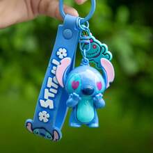 Mesuca Disney Stitch Character Keychain With Wrist Strap, Cute Character Pendant Decoration, Suitable For Backpack, Handbag, Car Keys, Multiple Styles Available, 1pc - View 4