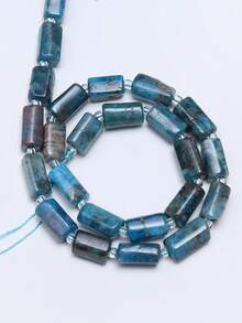 1 Strand 8-11mm Natural Garnet Amazonite Tourmaline Gems Beads Irregular Cylinder Shape Beads For Jewelry Making Diy Bracelet Accessories - Multicolor - View 12