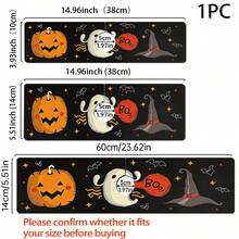 1pc Halloween Faucet Cover, Create Holiday Atmosphere, Bathroom Faucet Splash Guard, Waterproof Anti-Slip Faucet Pad, Kitchen Countertop Accessory, Kitchen Dining Table Accessory, Sink, Moisture-Proof Absorbent Pad, Absorbent Draining Pad, Ghost Pumpkin Pattern, Multi-Functional Absorbent Anti-Slip Pad - Multicolor - View 6