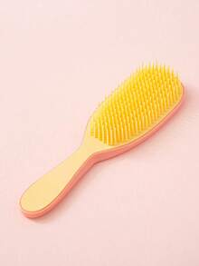 Soft Bristle Hair Brush - Painless Dry & Wet Use, Suitable For All Hair Types (Straight, Curly, Thick, Fine) - Anti-Static, Gentle Scalp Massage, Anti-Tangle Styling Comb, Suitable For Women, Children And Men - Macaron Color - Multicolor - View 8