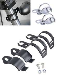 Brand New 2pcs Motorcycle Mount Turn Signal Bracket Flasher Bracket Blinker Indicators Holder Fork Mount Clamp For ATV / Scoote - Stand - View 1