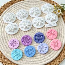 9Pcs Winter Snowflake Clay Cutters, Assorted Snow Pattern Clay Cutting Molds, DIY Handmade Earring Pendant Jewelry Craft Supplies - 9pcs - View 6