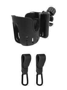 1pc Universal Cup Holder, Tool-Free Quick Installation, 360° Rotating, Stroller/Bicycle/Wheelchair Beverage Cup Holder - Multicolor - View 10