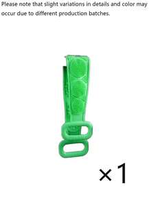 1pc Silicone Body Brush - Back Massage Bath Brush With Extended Handle; Bathroom Accessory For Exfoliating And Removing Dead Skin; Suitable For Year-Round Use - Multicolor - View 12