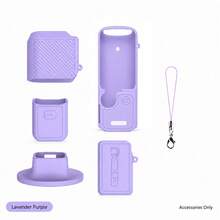 Silicone Protective Case For Osmo Pocket 4, Full Coverage Anti-Scratch And Anti-Collision Cover, Standard Version With Lanyard/Basic Version With Lanyard And Base, Macaron Color Series For Daily Use In VLOG, Hiking, Cycling, Travel And Other Scenarios (Accessories Only) - View 22