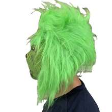 The Grinch The Christmas Green Fur Monster Mask Headgear, Christmas Thief Character Cosplay Funny Prop (Random Style Shipped) - Multiple Styles - View 7