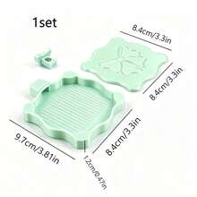 Magnetic Bowknot Diamond Painting Tray With Magnetic Lid To Prevent Bead Spillage, Wavy Edge Bowknot Design, Practical Divided Bead Slots, Suitable For DIY Diamond Painting Crafts, Bead Sorting And Storage, Easy To Use, Dedicated Tool Tray For Diamond Painting - A - View 10